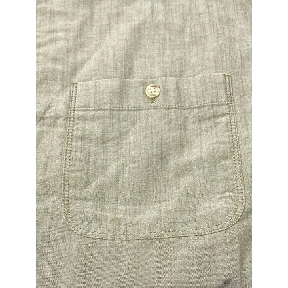 The North Face Shirt Mens XL Tanish Short Sleeve Button-Down Shirt Inside Pocket
